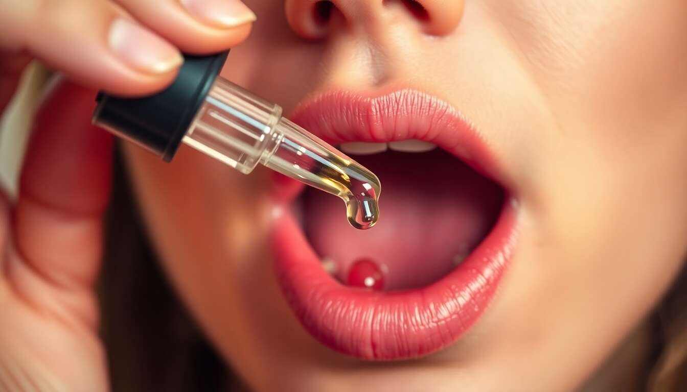 Procédure pour consommer l'huile de cbd sous la langue