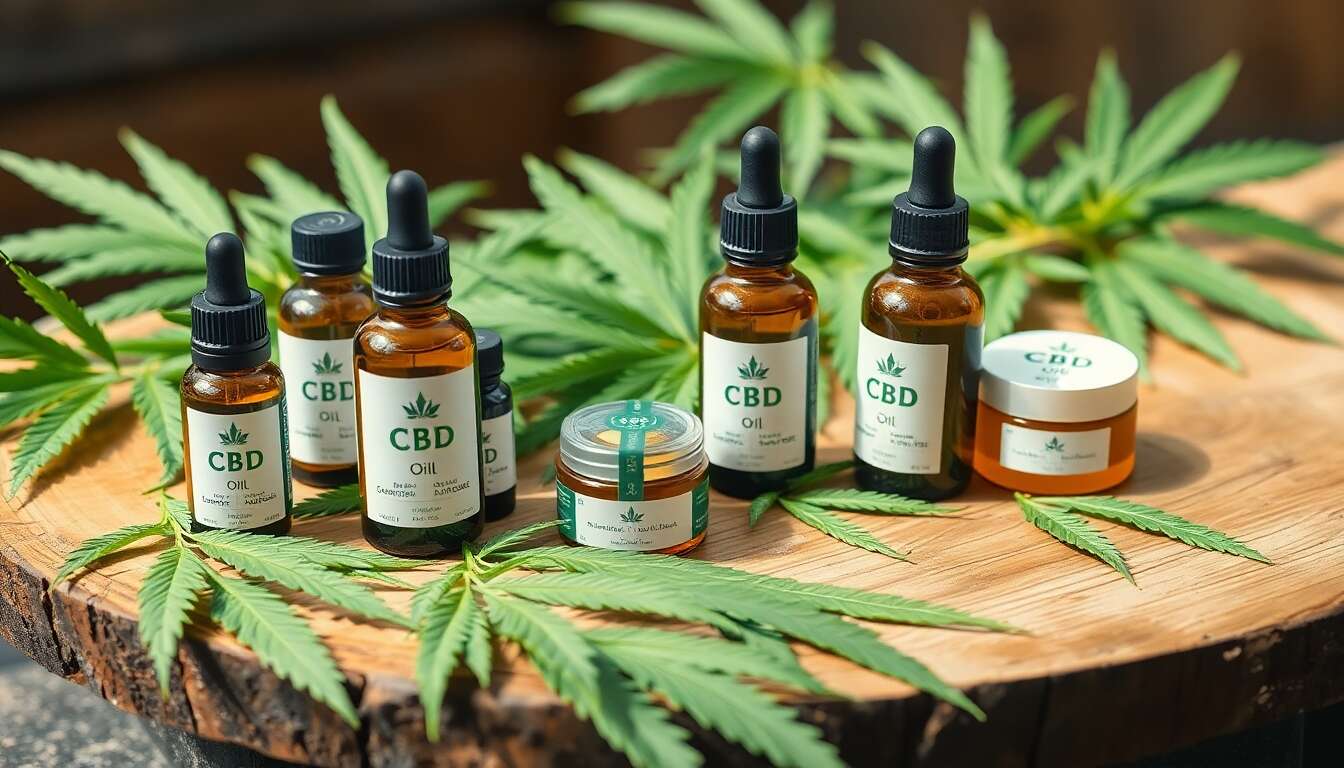 Huiles et crèmes au cbd