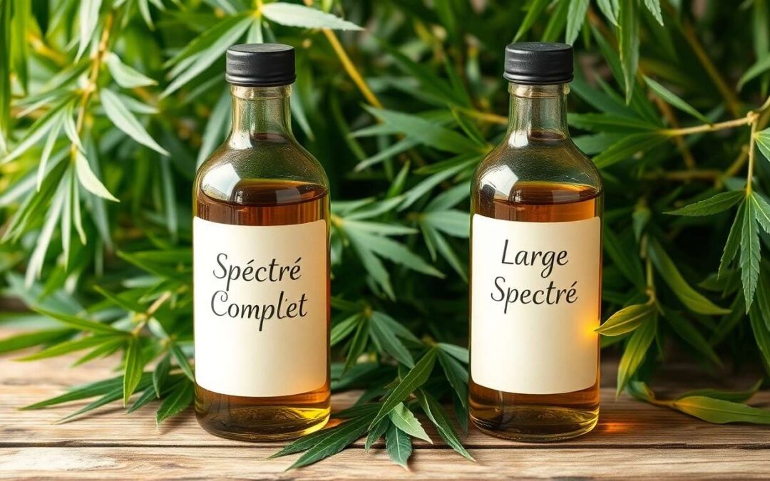 CBD : comparaison entre spectre complet et large spectre
