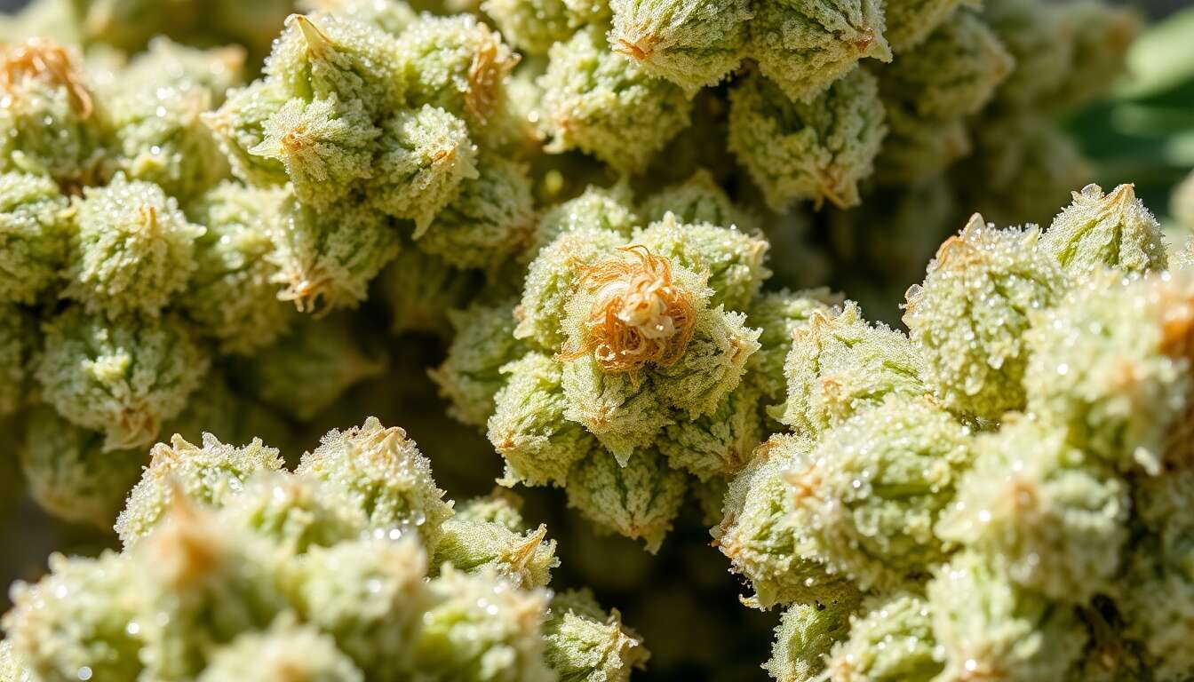 Les différents types de trichomes sur le cannabis
