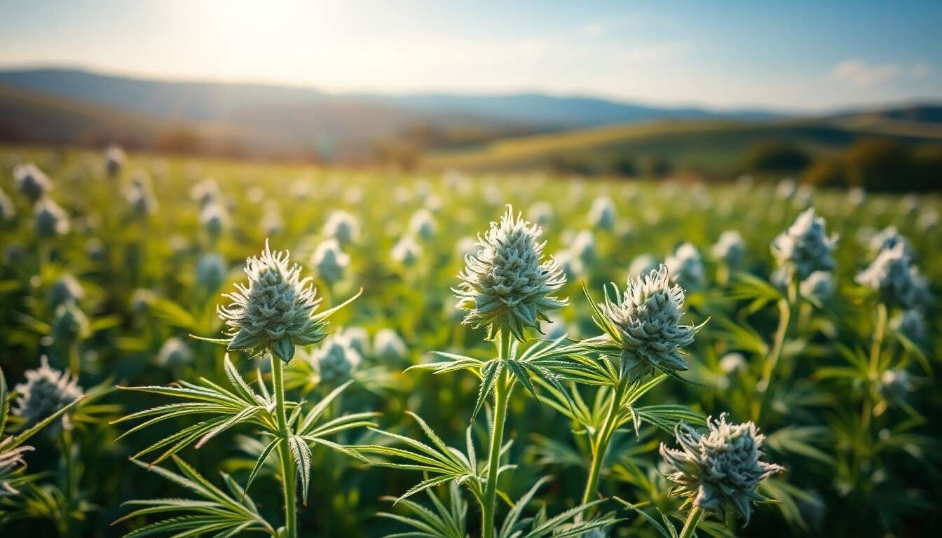 Apparence des fleurs de chanvre