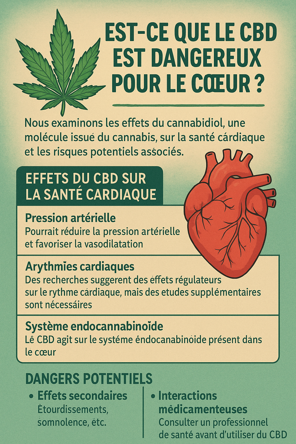 Le CBD est-il dangereux pour le cœur ? Ce que dit vraiment la science