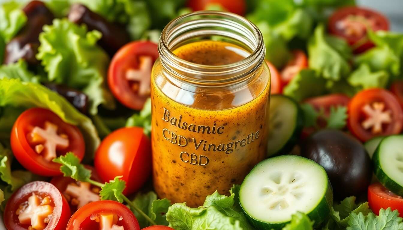 Vinaigrette balsamique au CBD : ingrédients et préparation