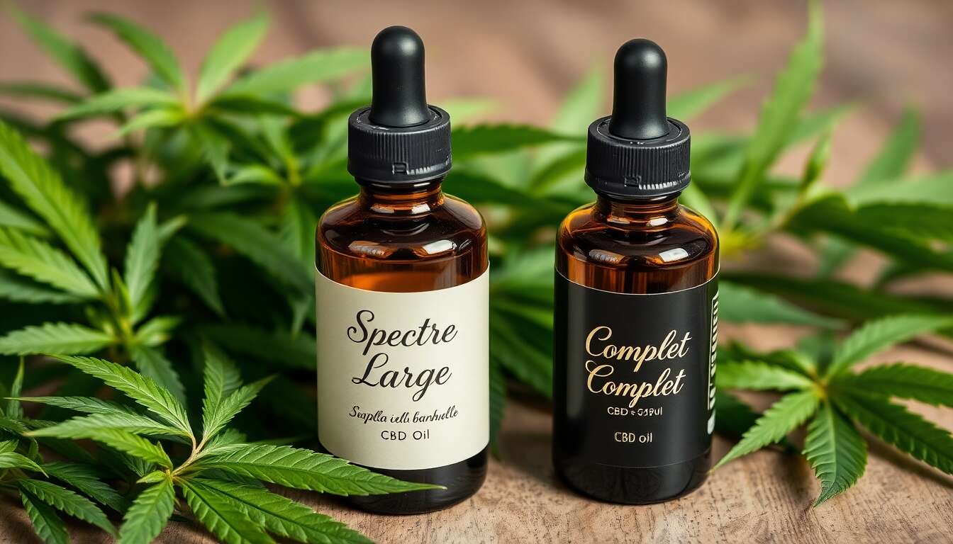 Différences entre CBD spectre large et spectre complet