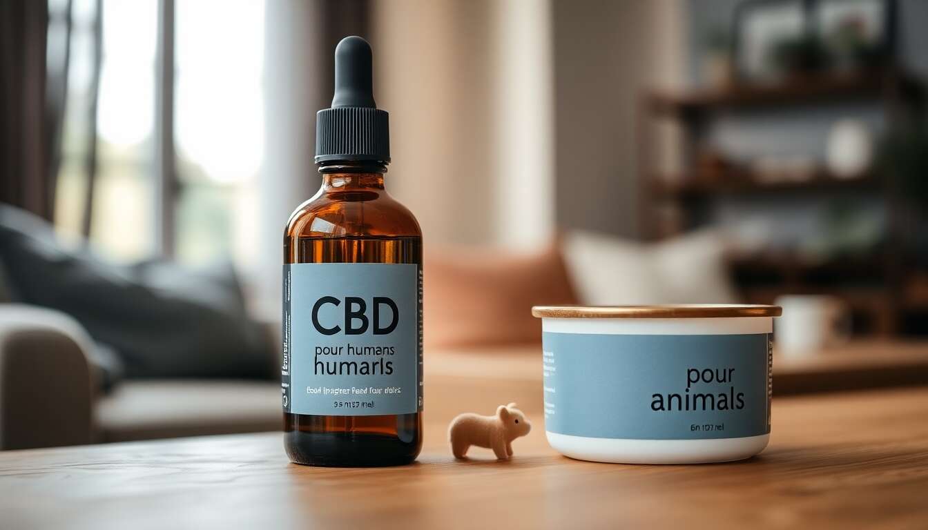 Différences entre CBD pour humains et pour animaux : peut-on partager ?